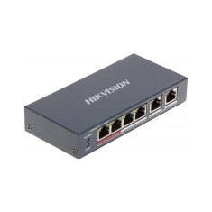 Комутатор Hikvision DS-3E0106P-E/M 4-канальний Ethernet некерований POE
