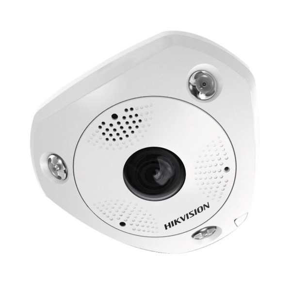 IP камера Hikvision DS-2CD63C5G0E-IVS(B) 2мм 12 МП Fisheye з мікрофоном